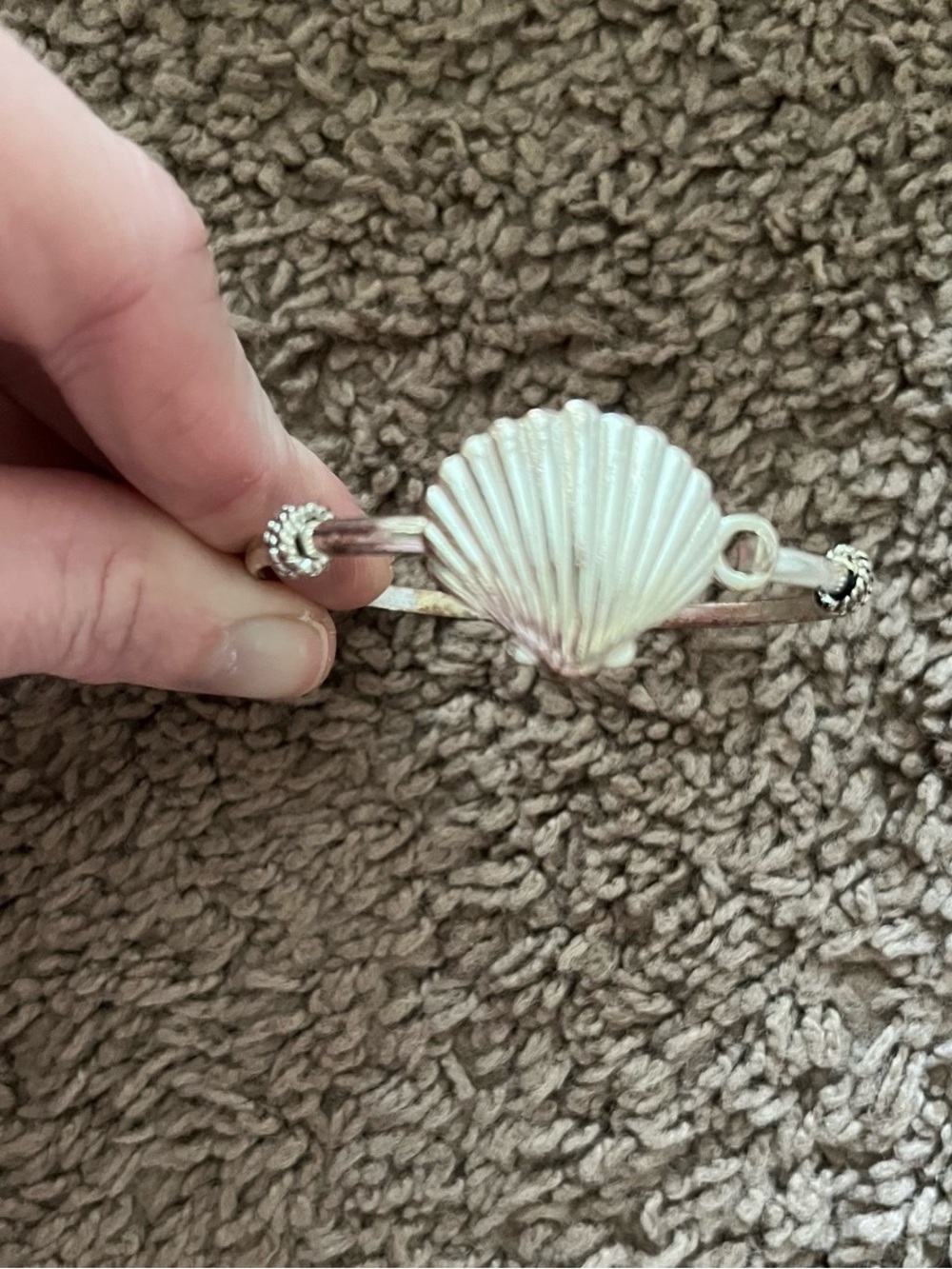 NWOT Fashion Nova Shell Motif Silver-Tone Bracelet